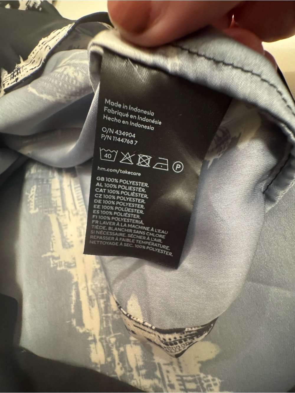 H&M Dark Navy Layered Blouse - Picture 5 of 5